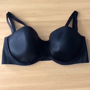 Soma Vanishing Strapless Bra Black Underwire Convertible 38DD 1122